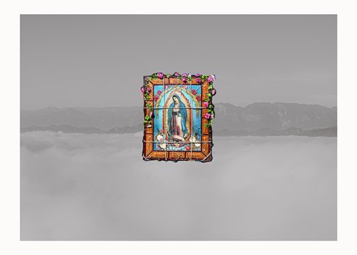 Photograph from Valeria Contreras’s México series titled Virgen Flotante.