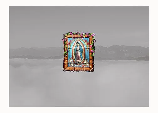Photograph from Valeria Contreras’s México series titled Virgen Flotante.