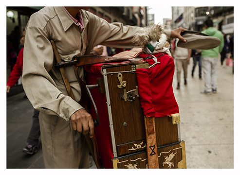 Photograph from Valeria Contreras’s México series titled Mano Organillero.