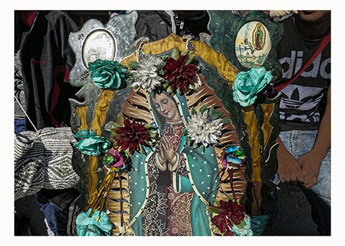 Photograph from Valeria Contreras’s México series titled Virgen Adidas.