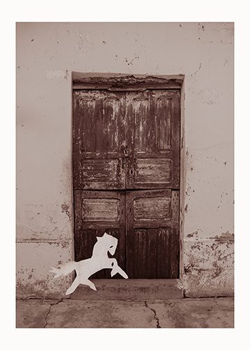 Photograph from Valeria Contreras’s México series titled Puerta del Caballito.