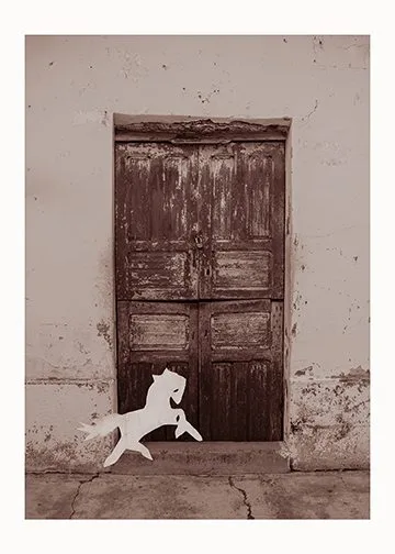 Photograph from Valeria Contreras’s México series titled Puerta del Caballito.