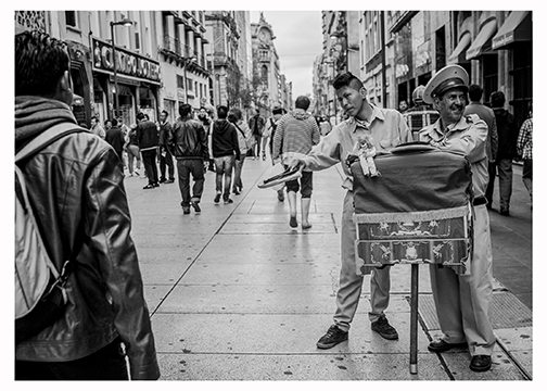 Photograph from Valeria Contreras’s México series titled Organilleros.